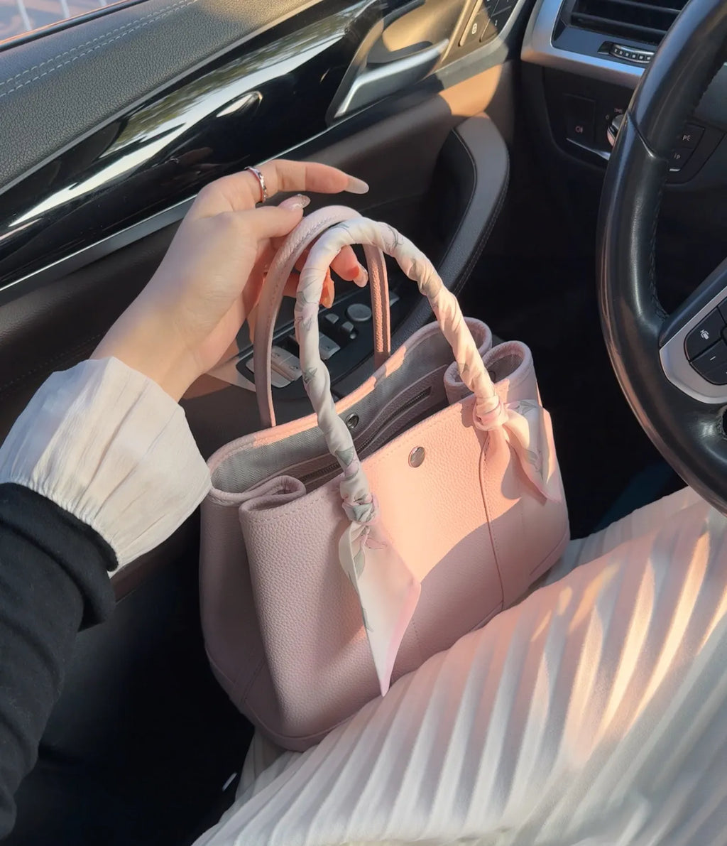 Genuine Leather Mini Garden Bag for Women — Versatile Tote with a Premium Feel | 2026 New Arrival: Commuter Handbag, Shoulder & Crossbody Bag · Chick Yellow (20cm)