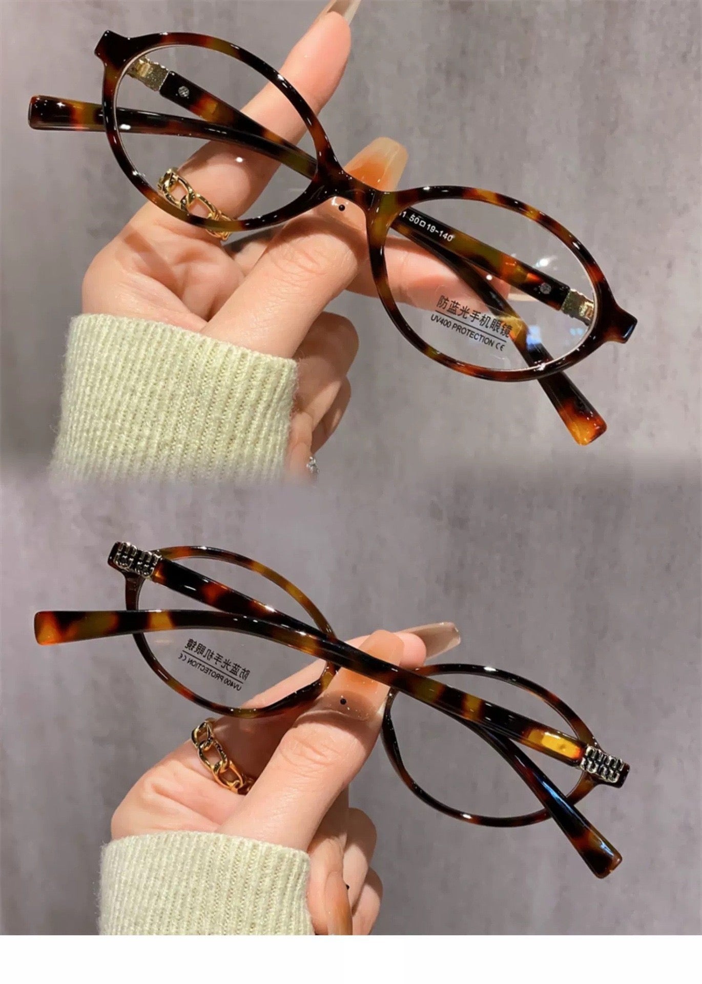 Jang Wonyoung-Inspired Retro "Nerd" Reading Glasses — Premium, Small-Frame Eyewear for Women; Stylish, Blue-Light Blocking Glasses for a Natural, Makeup-Free Look (Non-Prescription)
